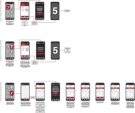 UI design for phone apps used to control robotic device