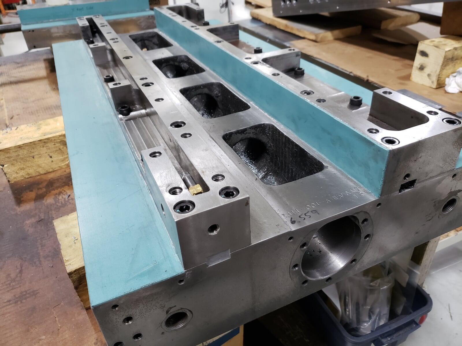 Applying new turcite to machine tool slide ways