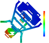 Finite Element Analysis to predict displacement of imaging panels