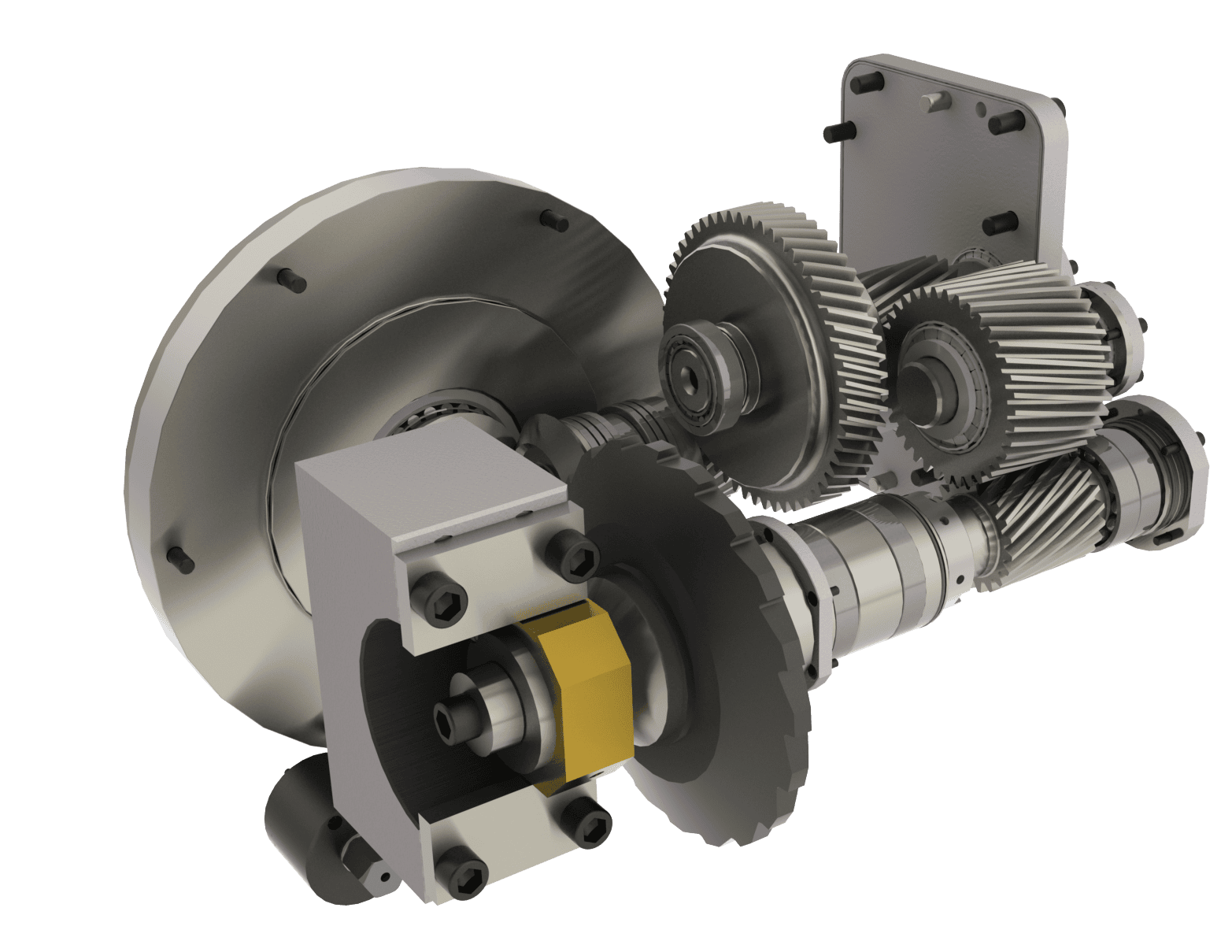 Design of a Anti-Backlash gear drive for a gear hobbing application